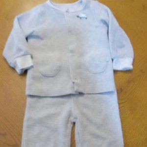 Carter's Baby Boy Pantsuit Size 9 months Thermal Material Turtle Gray & White